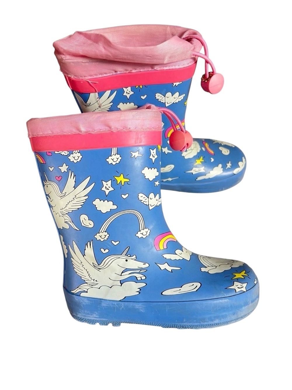 Rain Boots fully lined sz 8-9 girls